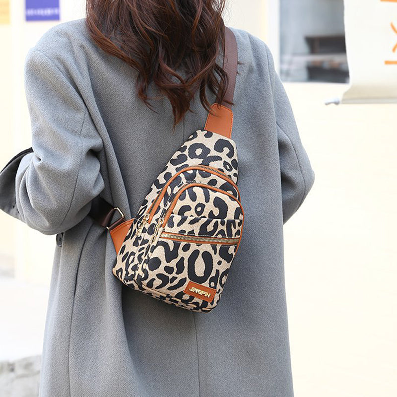 Leopard Print Chest Bags