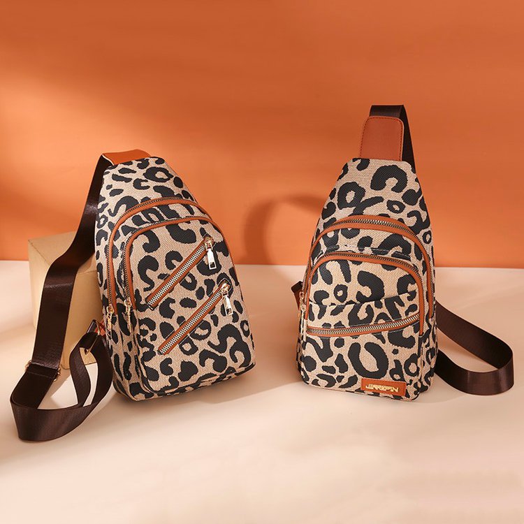 Leopard Print Chest Bags