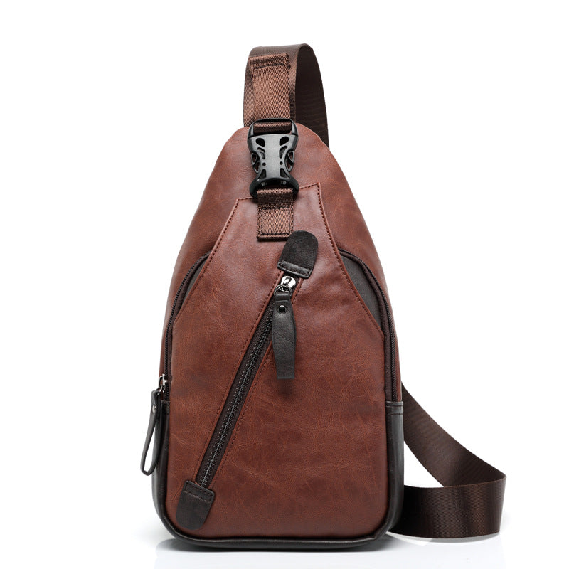 Faux Leather Chest Bags