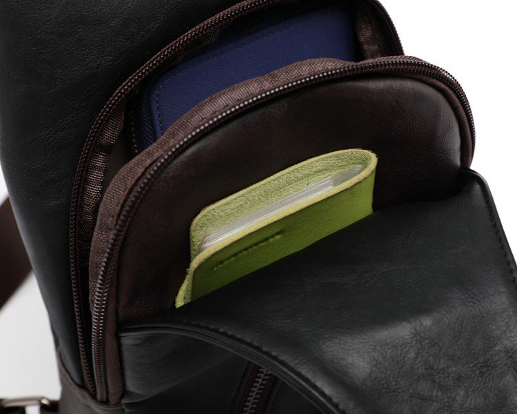 Faux Leather Chest Bags