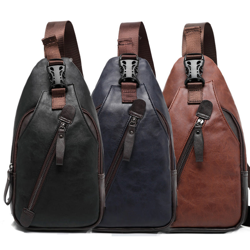 Faux Leather Chest Bags