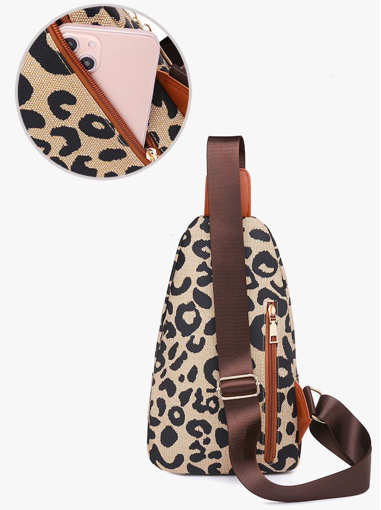 Leopard Print Chest Bags