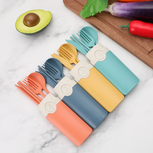 Colourful Travel Cutlery Box Sets