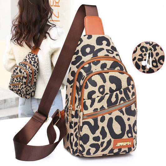 Leopard Print Chest Bags