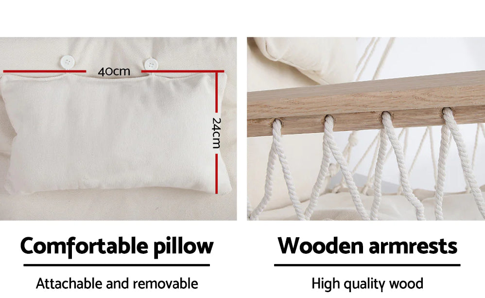 Nautical Swing Chair - Cream