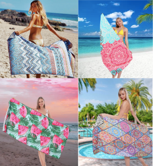 Enigma Sand proof Quick-dry Beach Towels