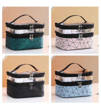 Two Tier Water-resistant Cosmetic Cases