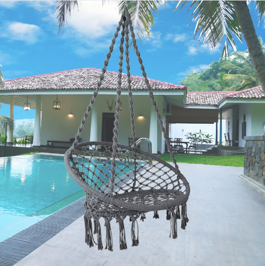 Chandelier Swing Chair - Charcoal