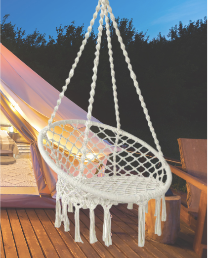 Chandelier Swing Chair - Cream