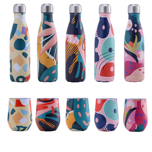 Artistic Insulated Bottle/ Cup Sets