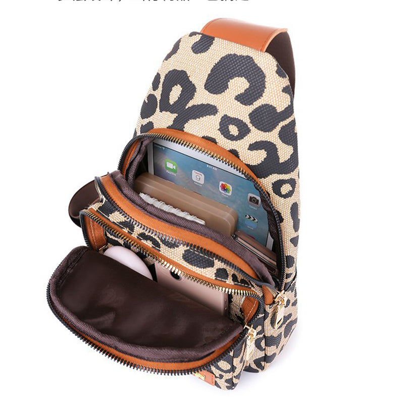 Leopard Print Chest Bags