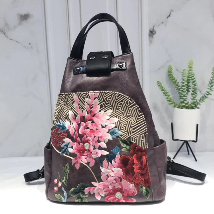 Chic Embroidery Handbag/ Backpacks
