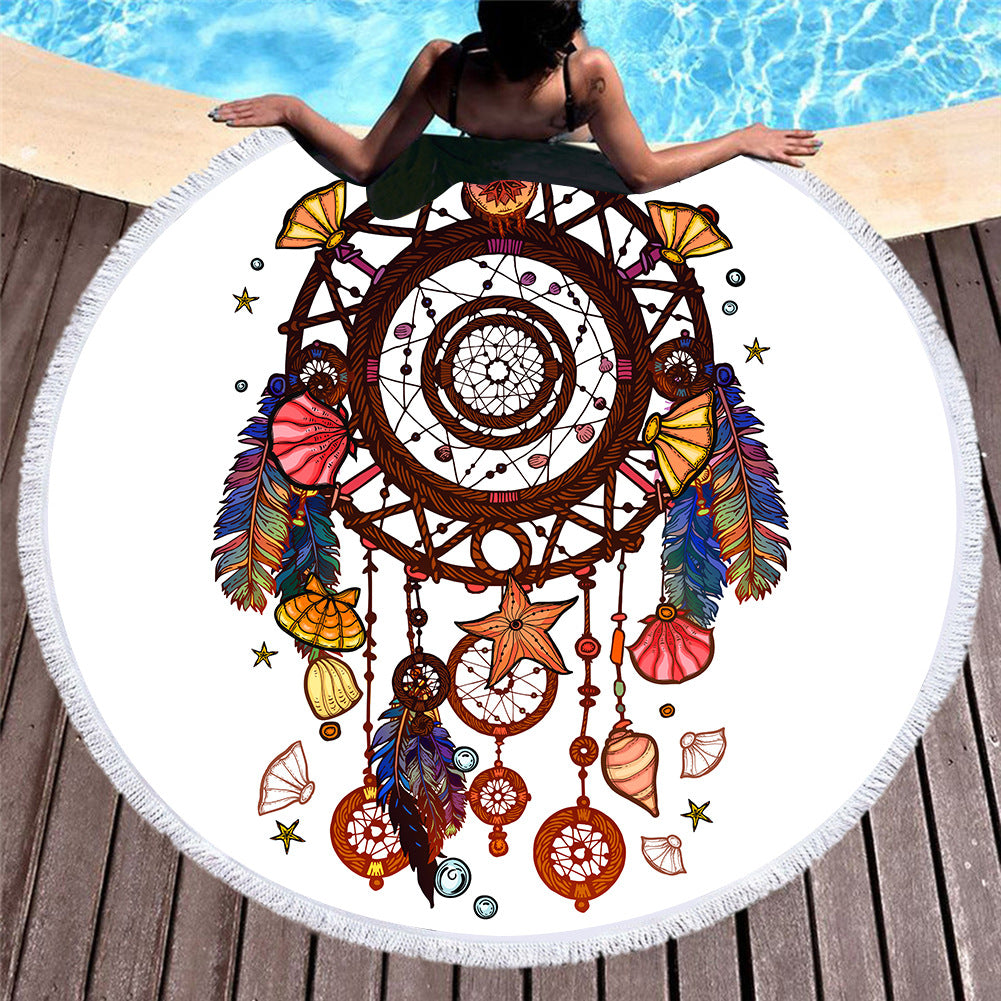 Dreamcatcher Round Beach Towels 2