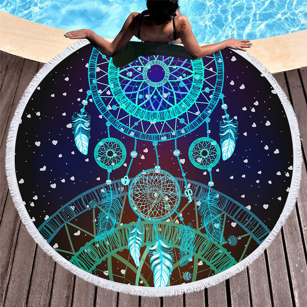 Dreamcatcher Round Beach Towels 2