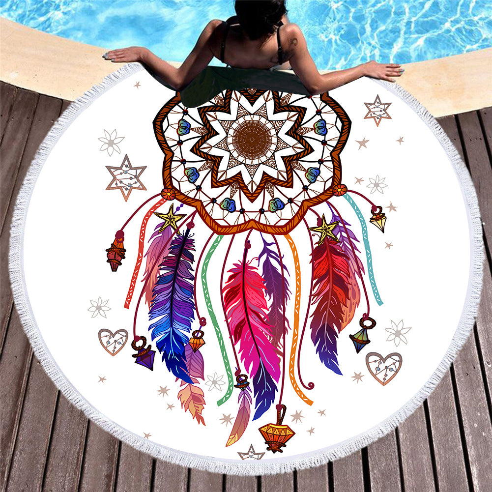 Dreamcatcher Round Beach Towels 2