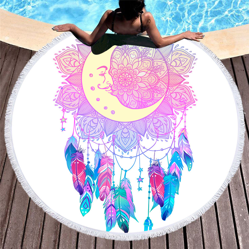 Dreamcatcher Round Beach Towels 2