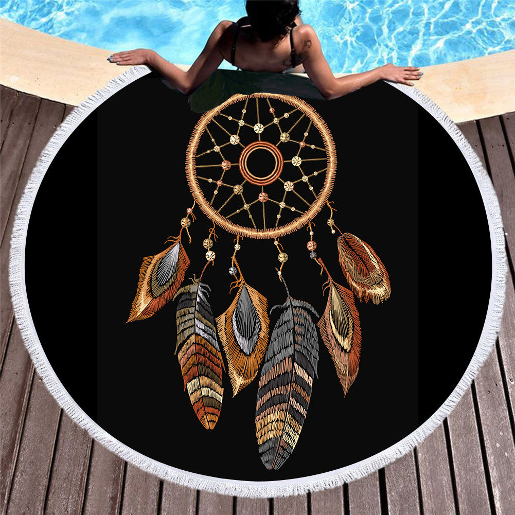 Dreamcatcher Round Beach Towels 2