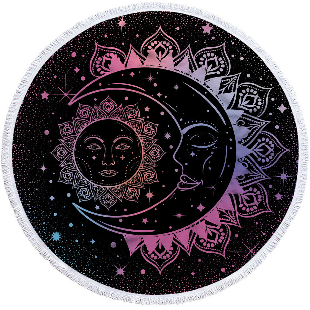 Cosmic Round Beach Towels