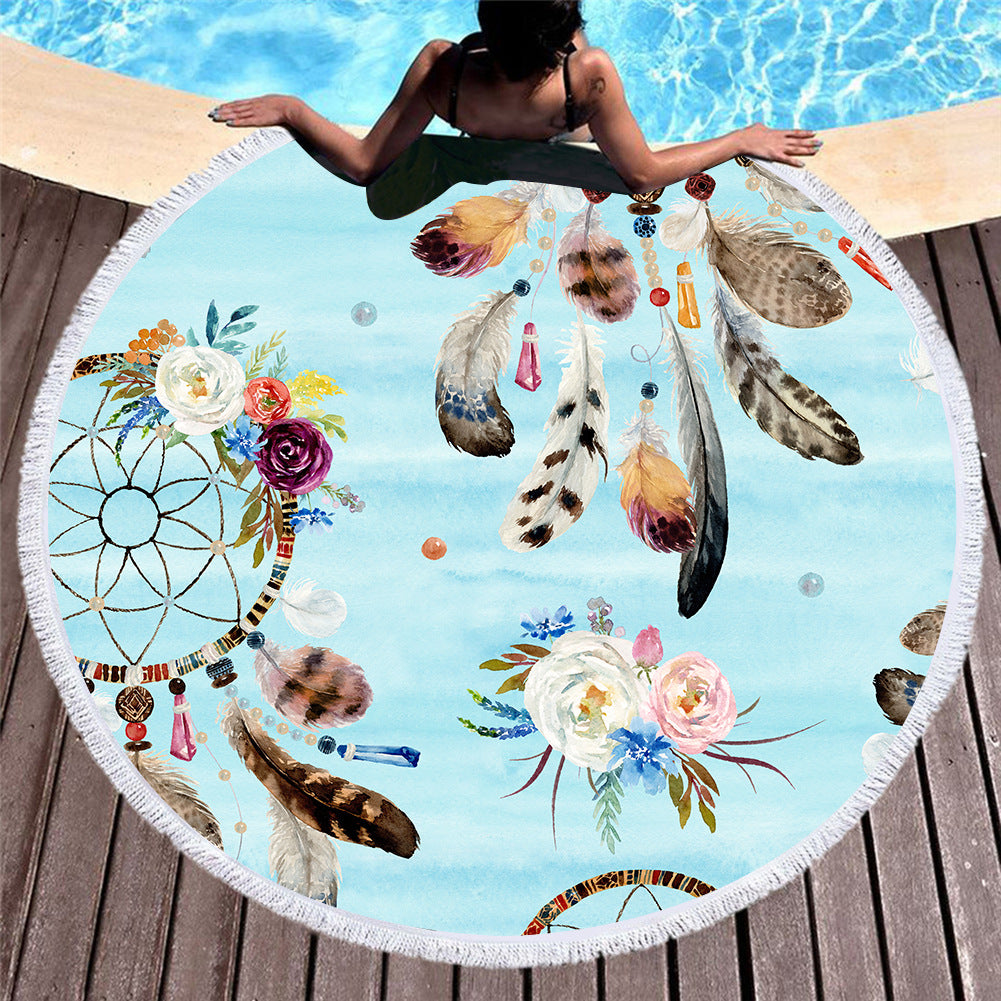Dreamcatcher Round Beach Towels 2