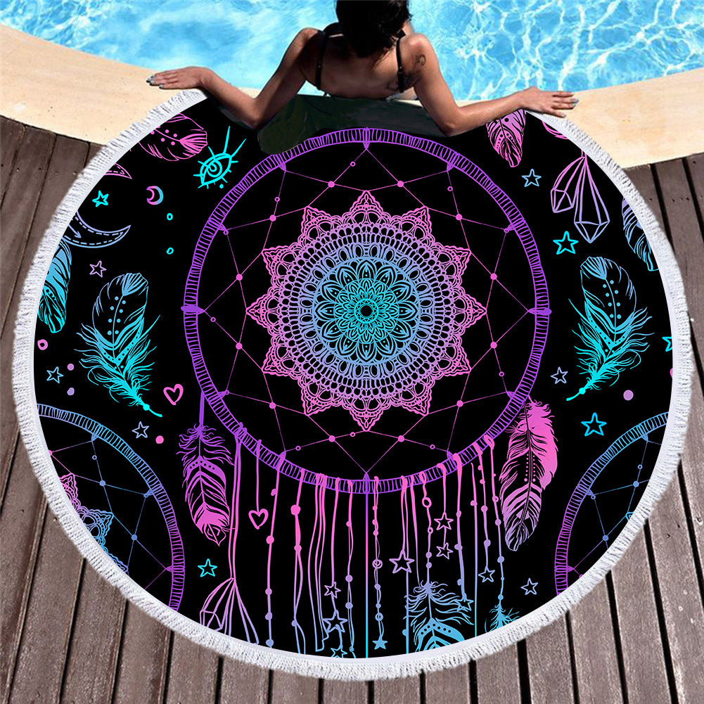 Dreamcatcher Round Beach Towels 2