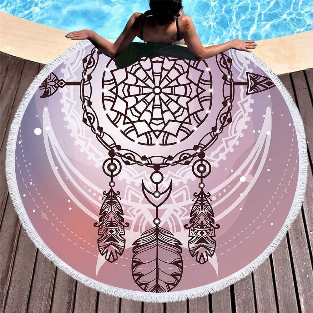 Dreamcatcher Round Beach Towels 2