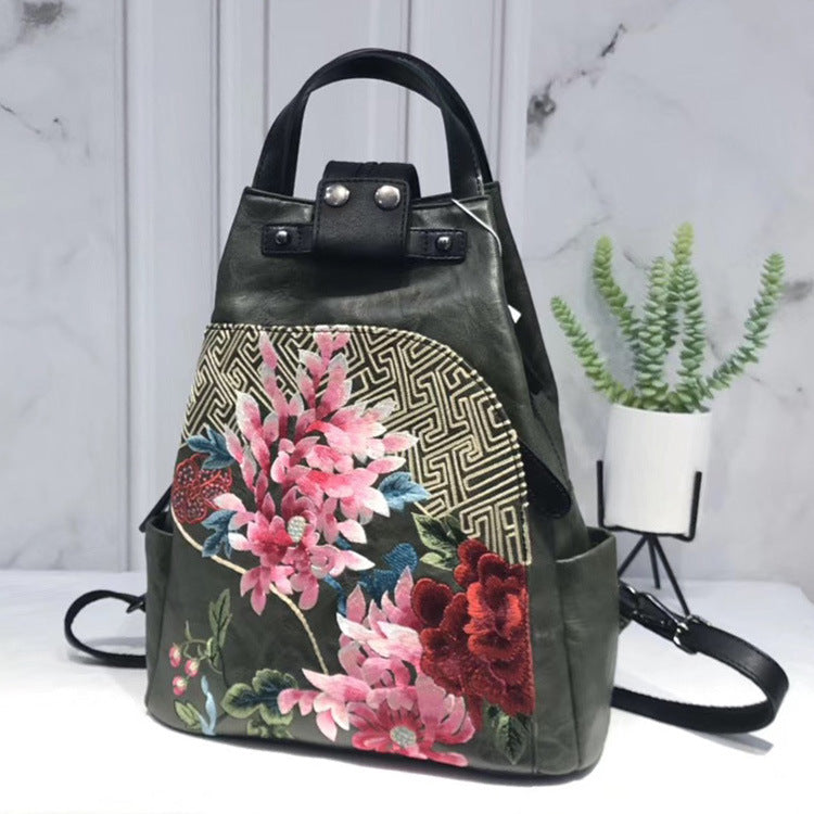 Chic Embroidery Handbag/ Backpacks