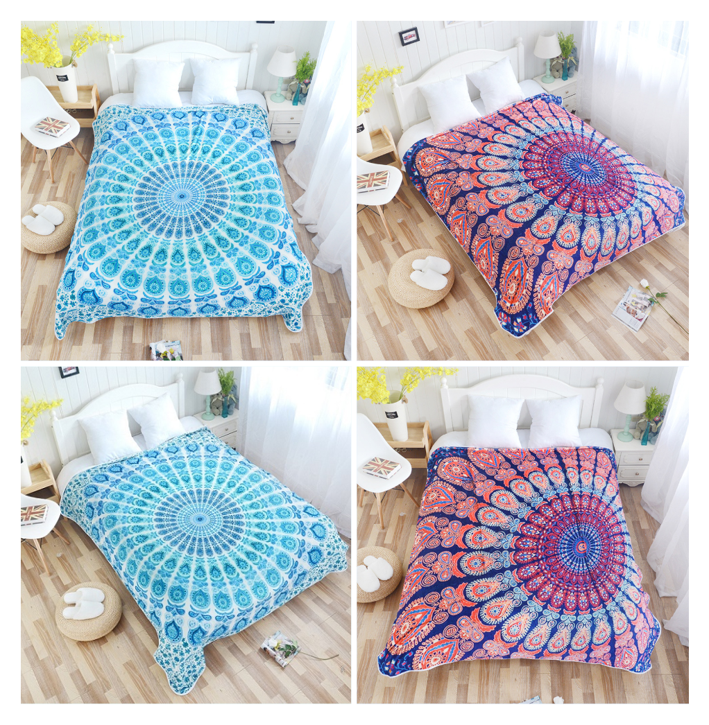 Mandala Fleece Blankets