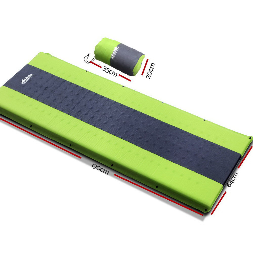Self-inflating Extendable Camping Mattress (Green)