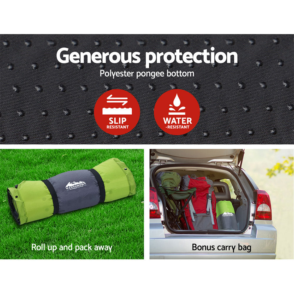 Self-inflating Extendable Camping Mattress (Green)