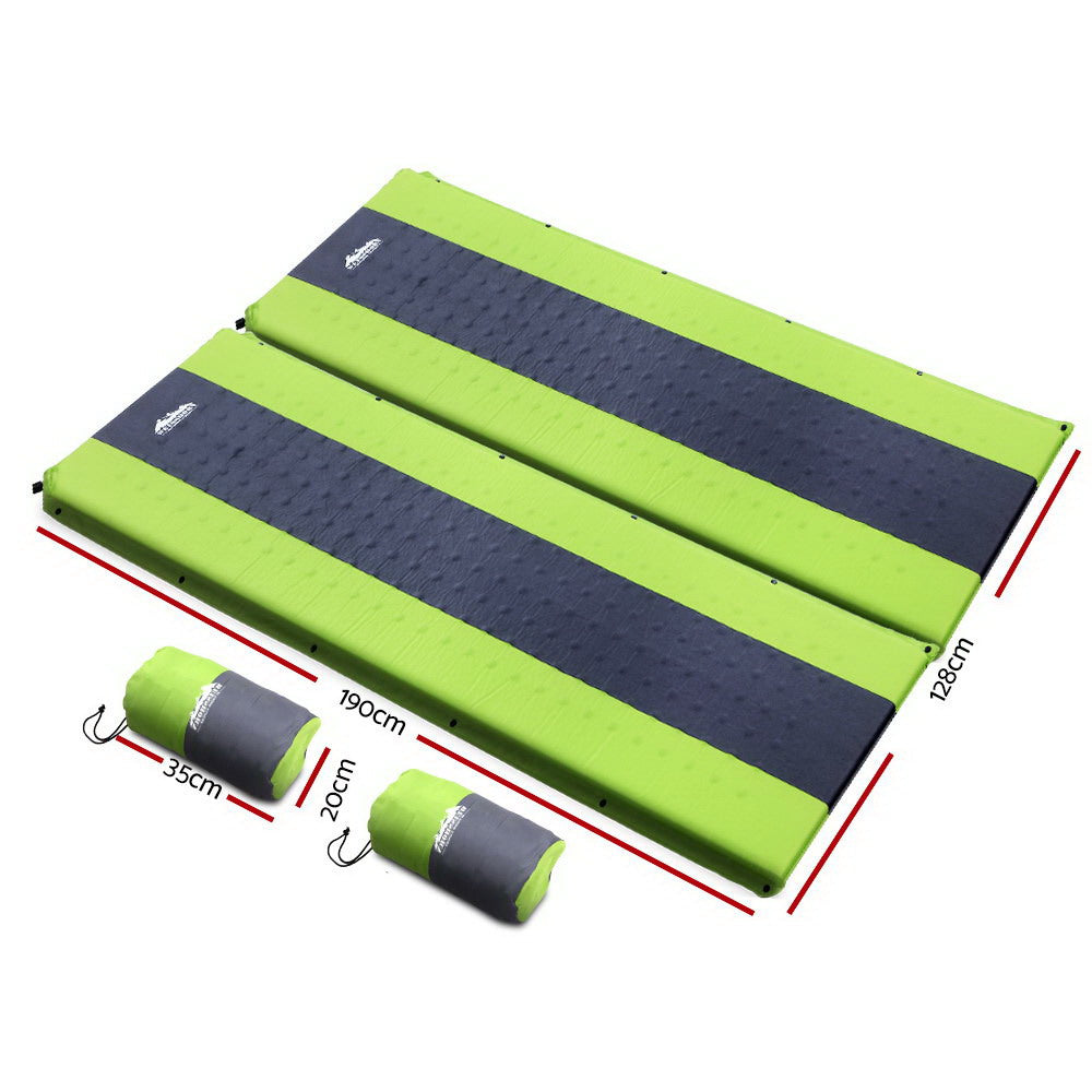 Self-inflating Extendable Camping Mattress x 2