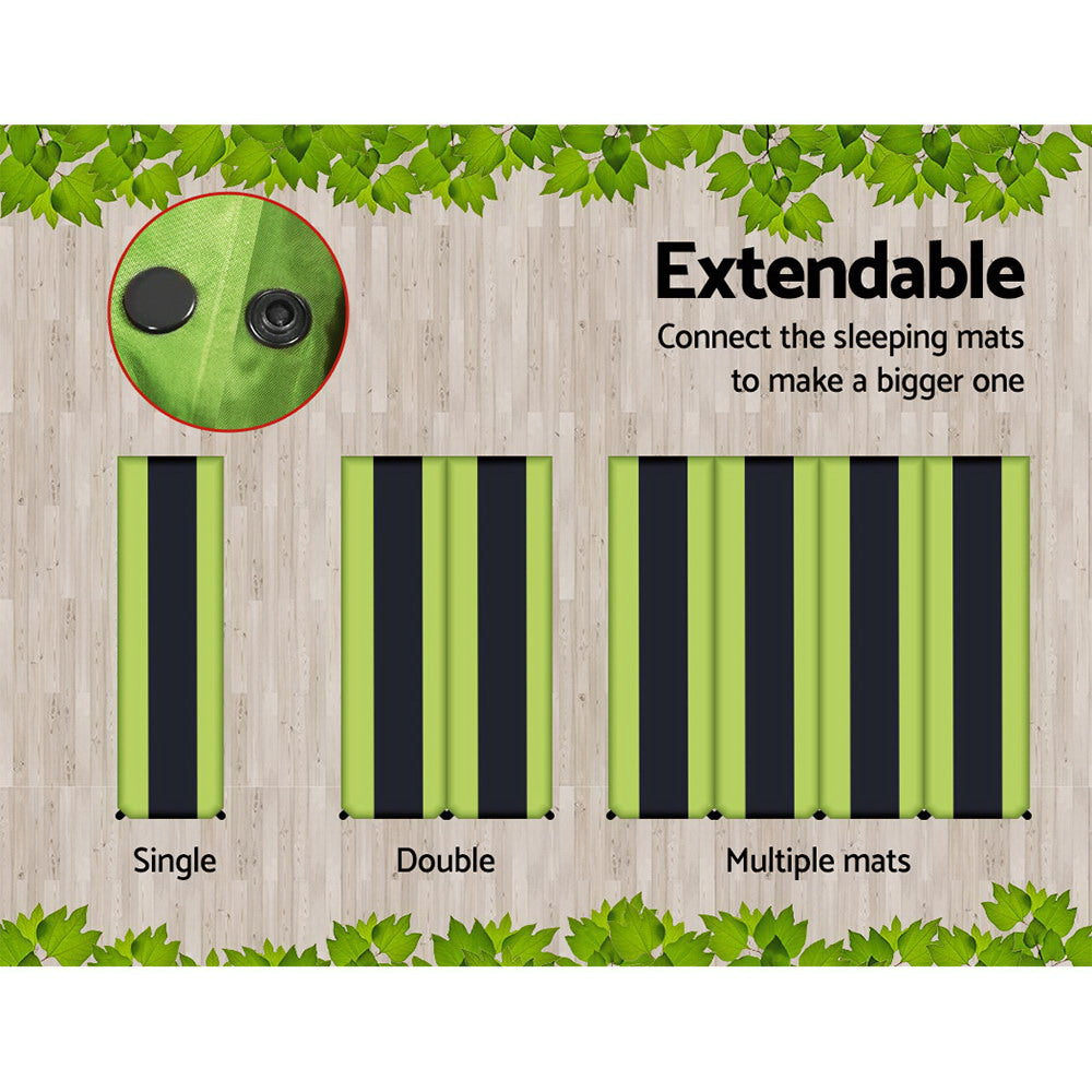 Self-inflating Extendable Camping Mattress x 2