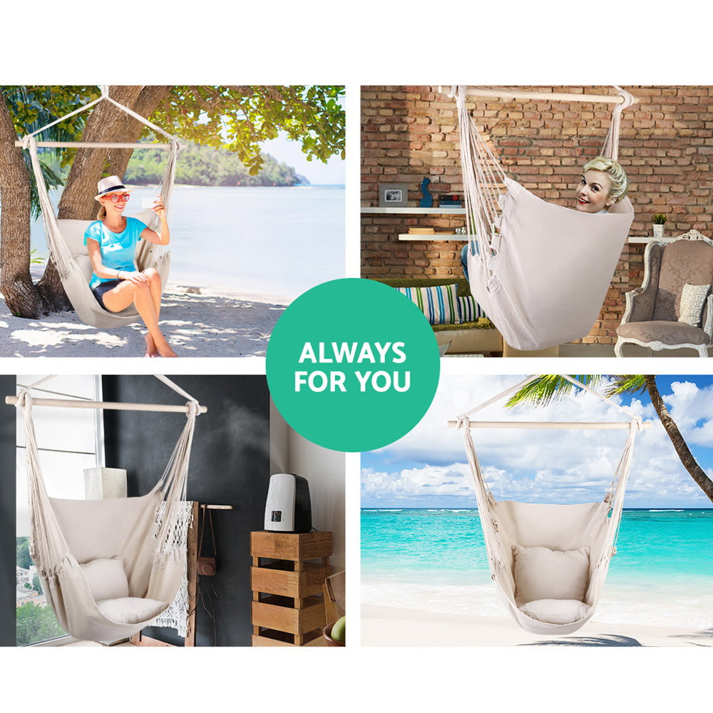 Cozy Hammock Chair - Cream