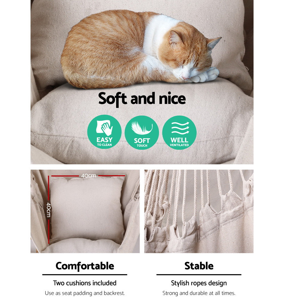 Cozy Hammock Chair - Cream