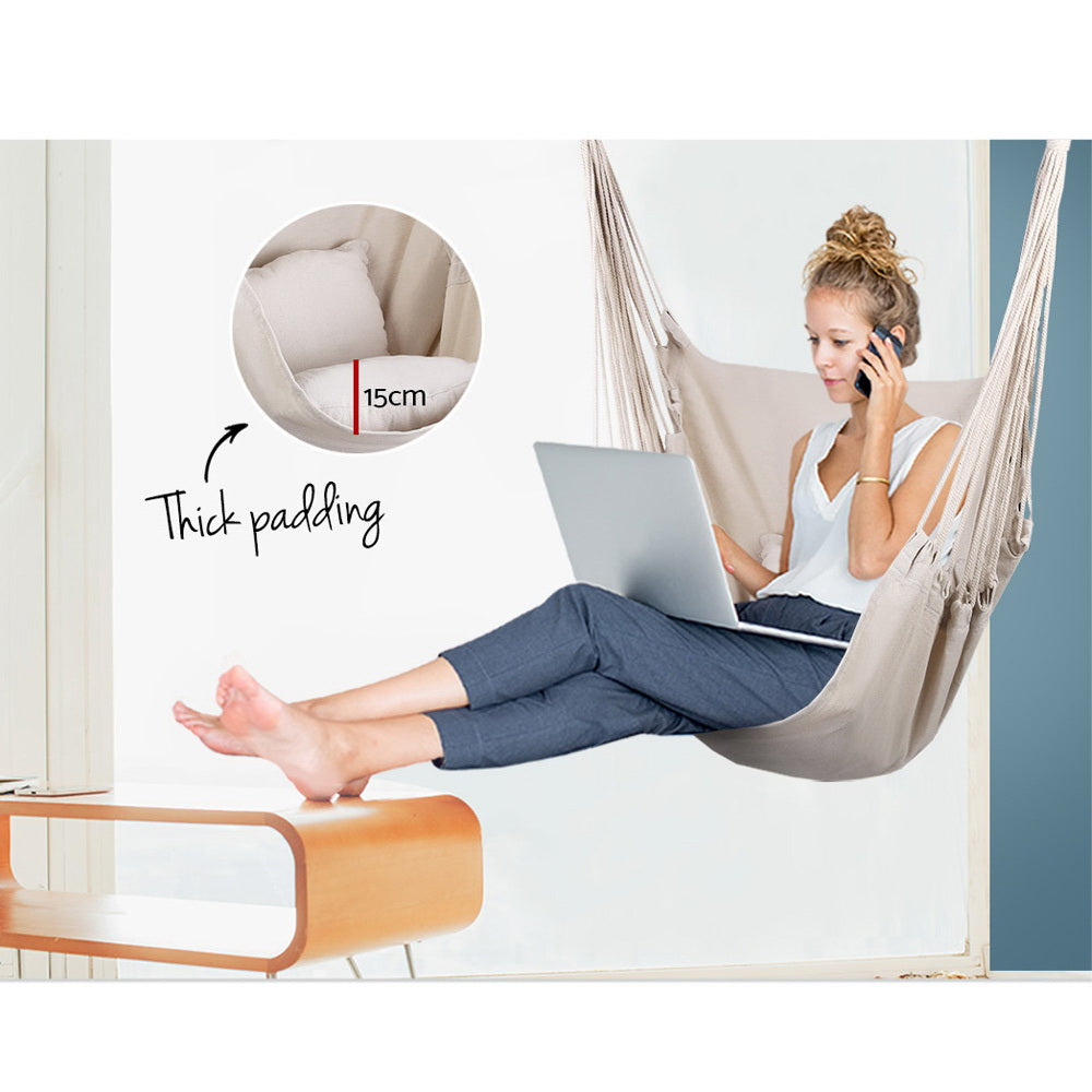 Cozy Hammock Chair - Cream