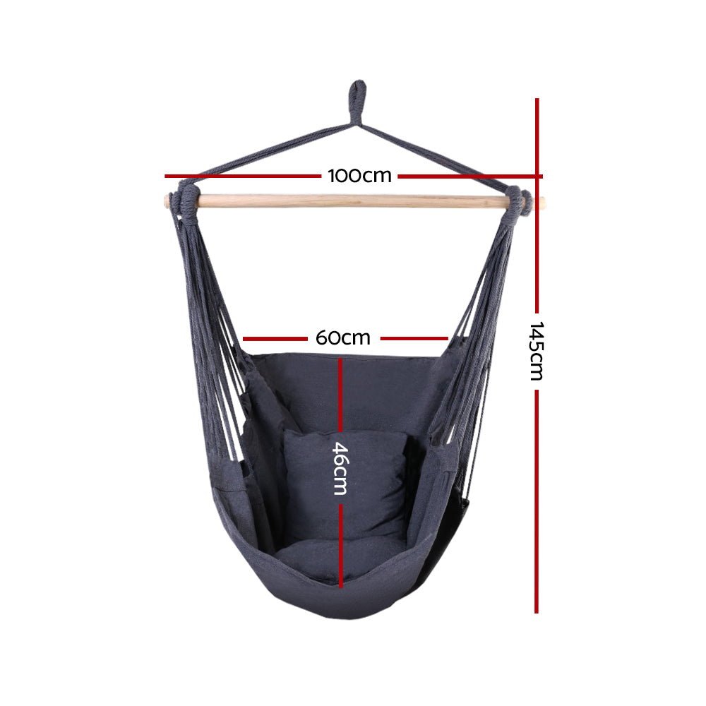 Cozy Hammock Chair - Charcoal