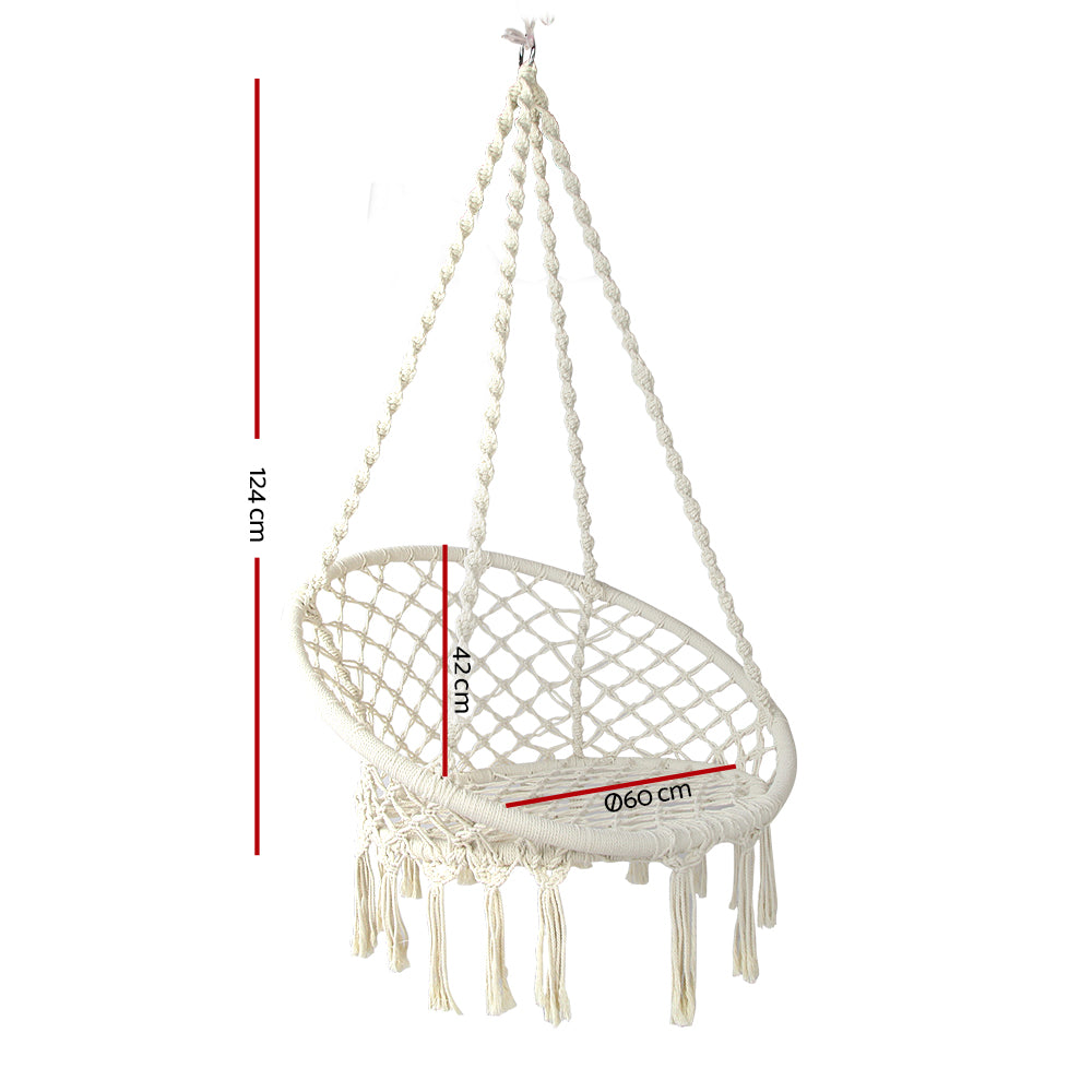 Chandelier Swing Chair - Cream