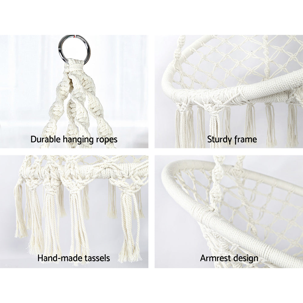 Chandelier Swing Chair - Cream