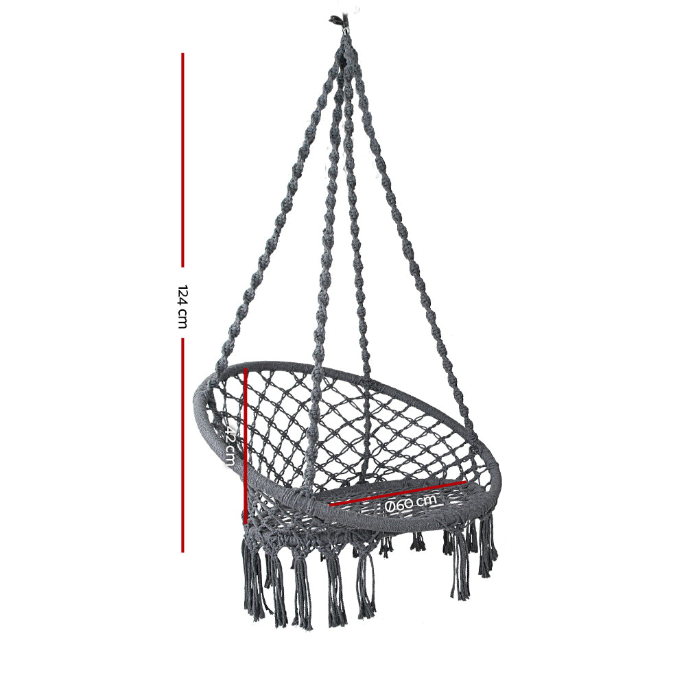 Chandelier Swing Chair - Charcoal
