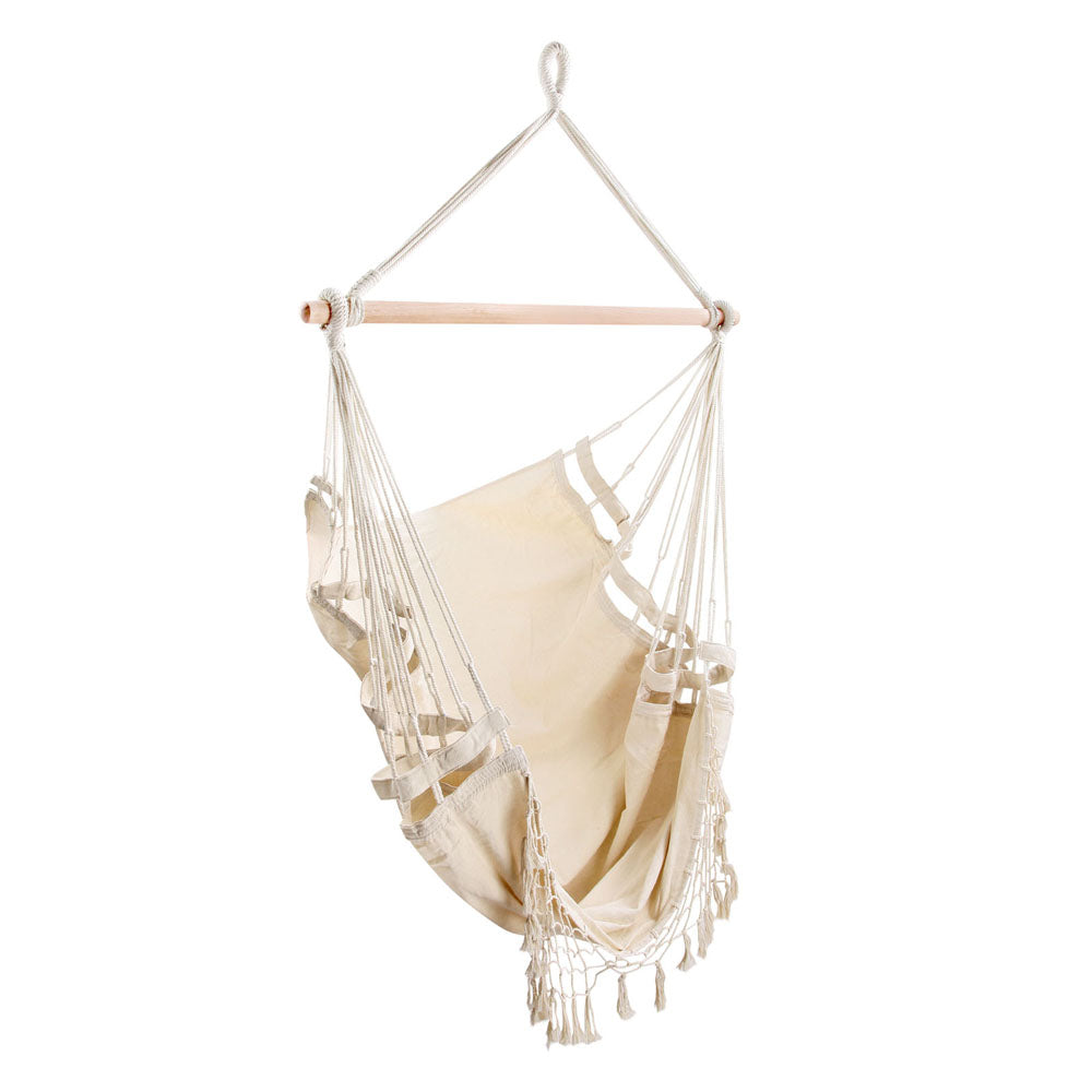 Boho Hammock Chair - Cream