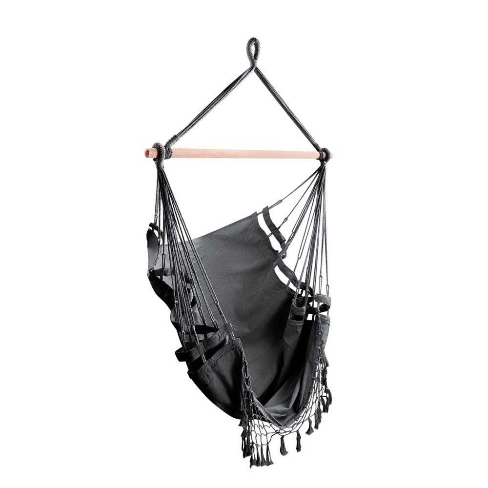 Boho Hammock Chair - Charcoal