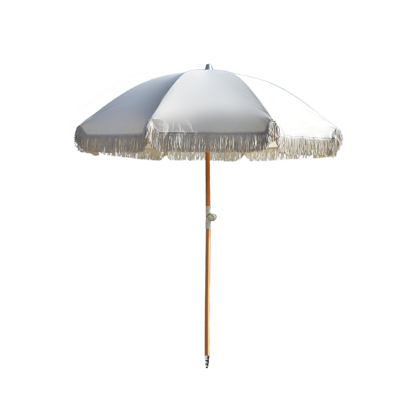 Greige Retro Beach Umbrella 2m (UPF 50+)