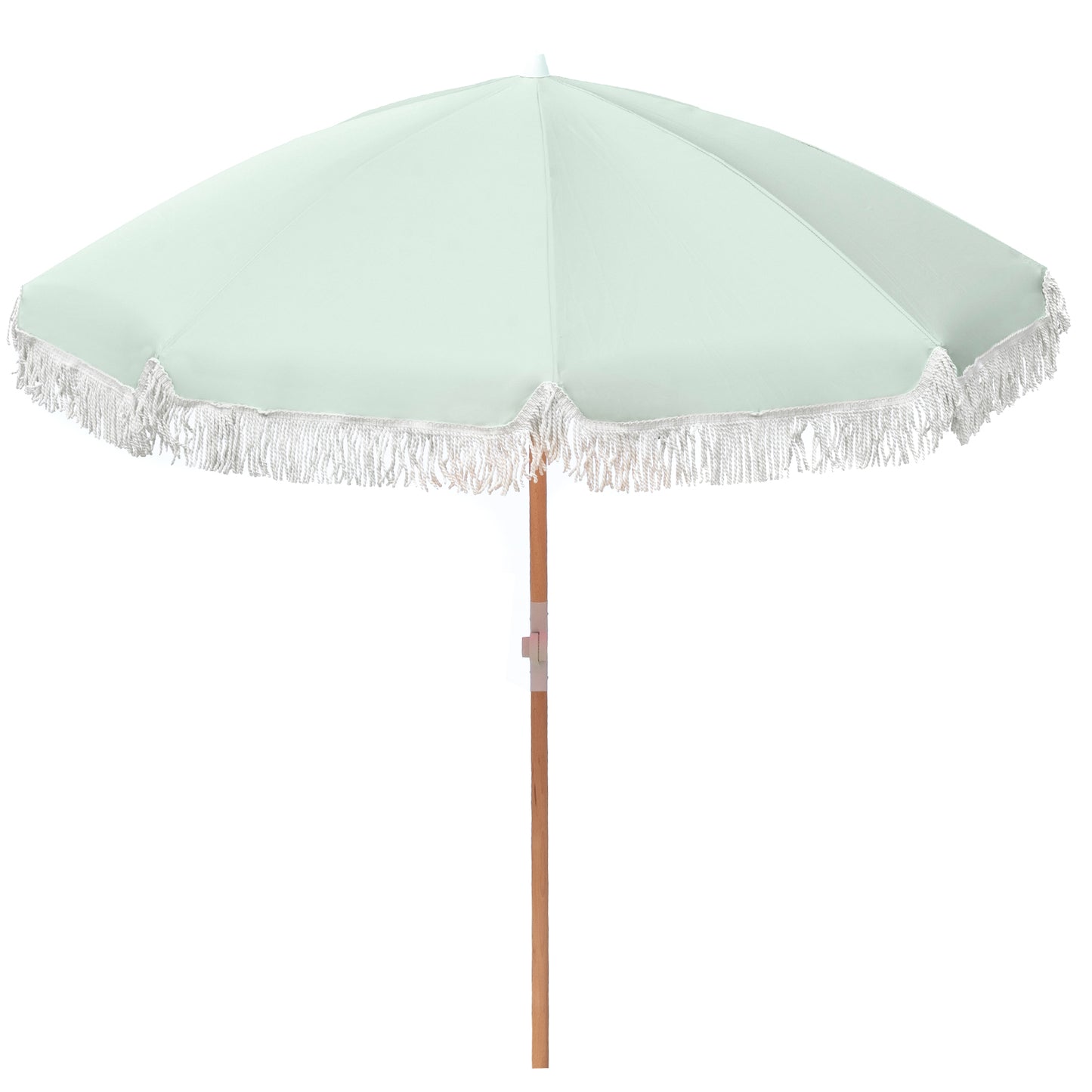 Green Retro Beach Umbrella 2m (UPF 50+)