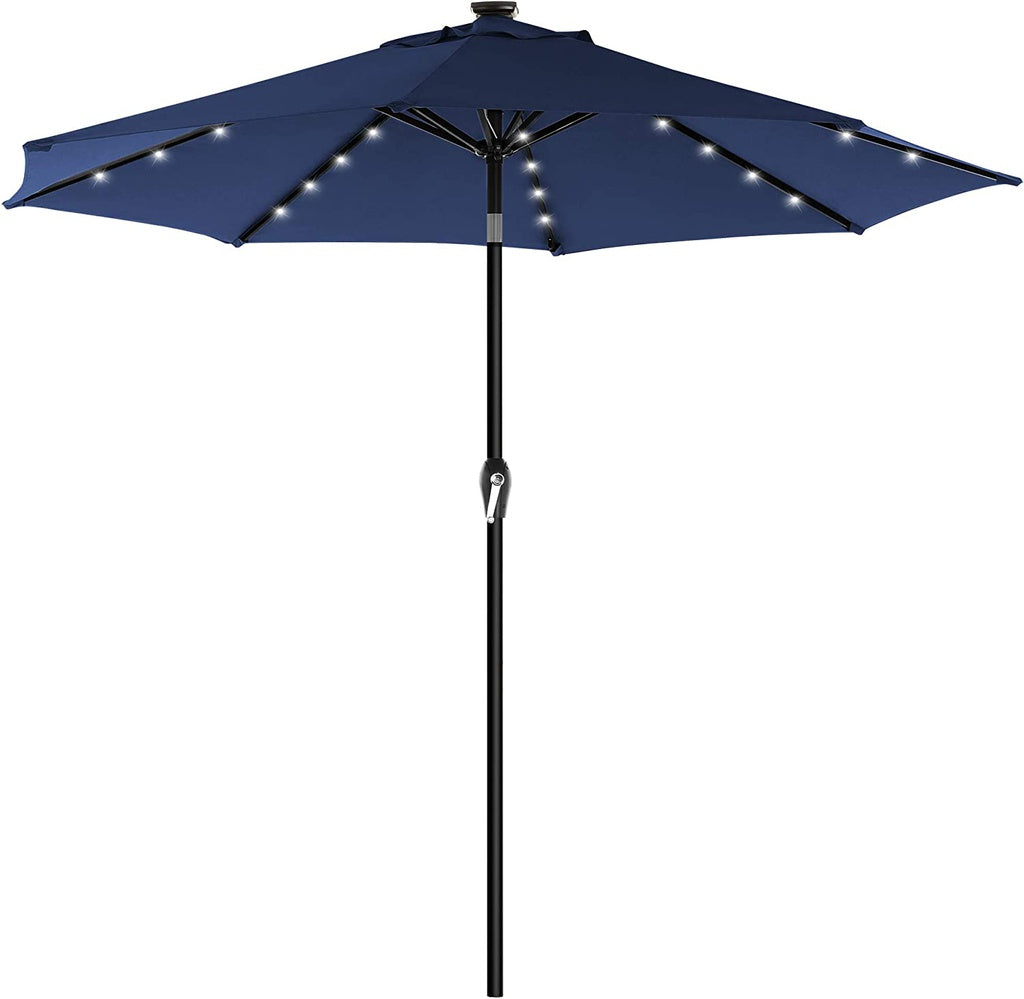 Solar Patio Umbrella (2.7M) - Midnight