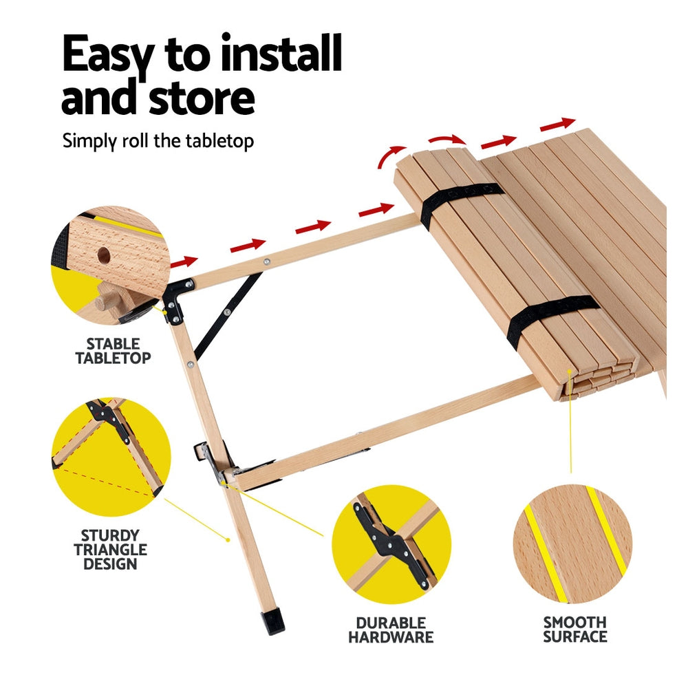 Foldable Camping Picnic Table (90CM)