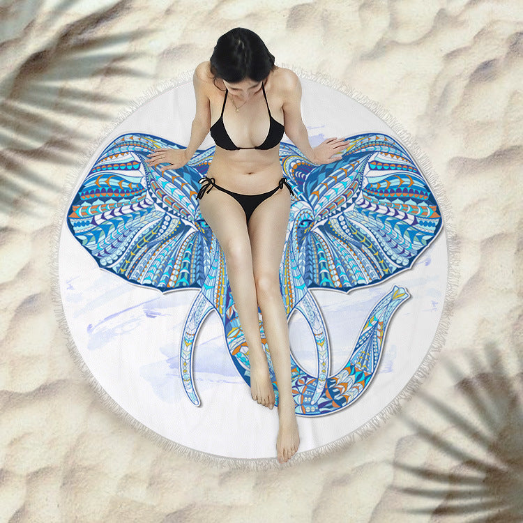 Adventure Round Beach Towels