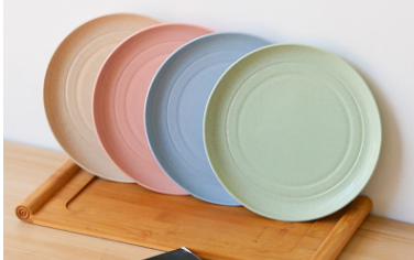 4 Piece Pastel Plate Set