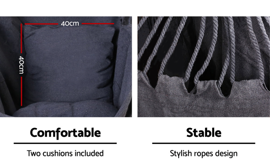 Cozy Hammock Chair - Charcoal