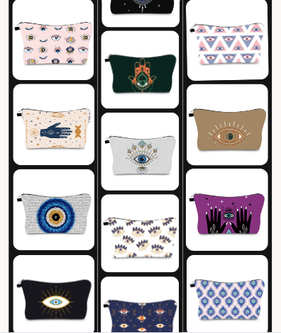 Eyes Cosmetic Bags