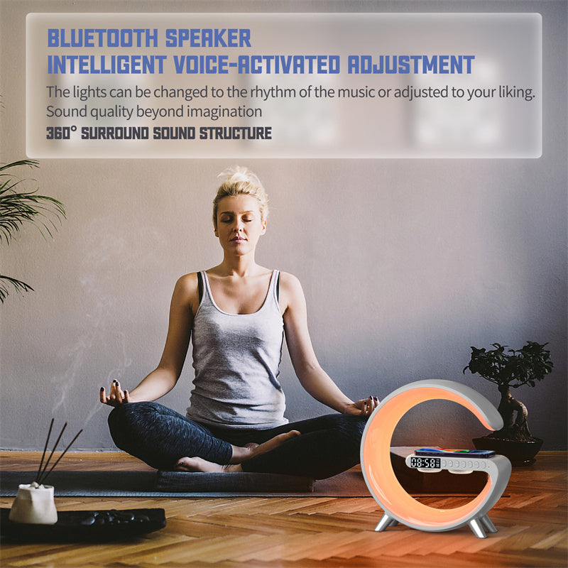 Smart Multifunctional Bluetooth Speaker Wireless Charger Lamps
