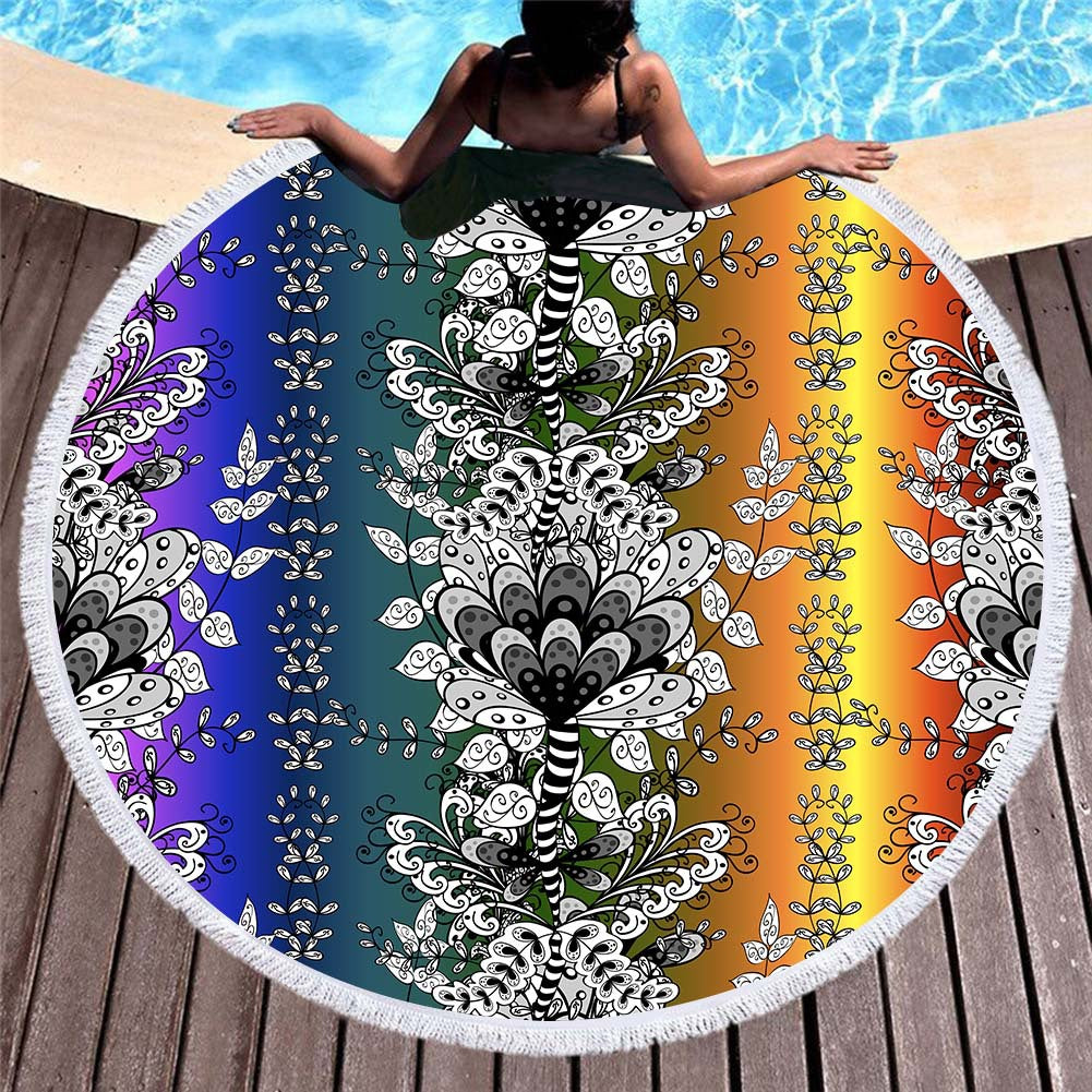 Neon Round Beach Towels
